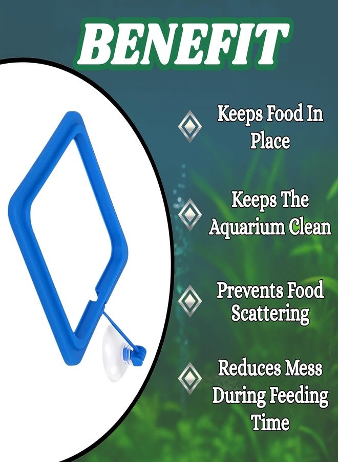 Western Era Aquarium Square Floating Feeding Ring | Adjustable Fish Feeding Tool for Flakes & Pellets | Prevents Water Pollution | Ideal for Betta, Goldfish, Guppies & More | Fish Tank Accessories - Image 4